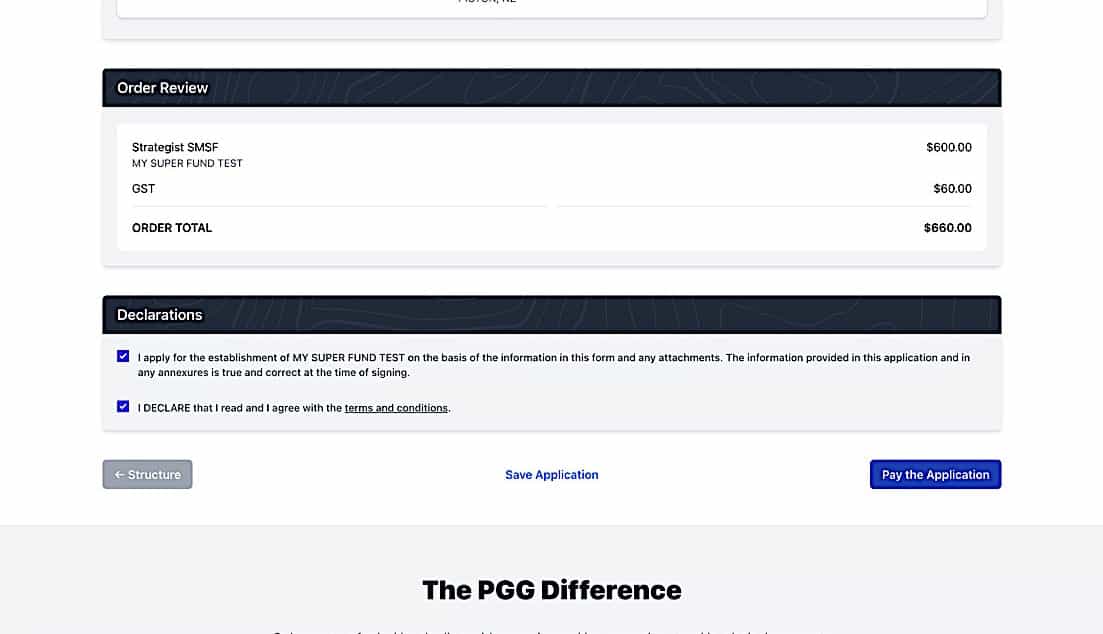 SMSF Establishment - SMSF Review 2 screen